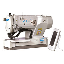 QS-1790S Electronic direct drive pattern design straight eyelet button holing industrial sewing machine